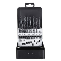 Wiertła do metalu 1-10mm HSS-R komplet 19szt 4932352468 MILWAUKEE