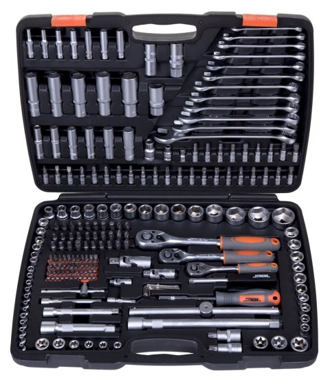 Zestaw kluczy 216el 1 1/2"/3/8"/1/4"T58691 STHOR Zestaw kluczy 216el 1 1/2"/3/8"/1/4"T58691 STHOR