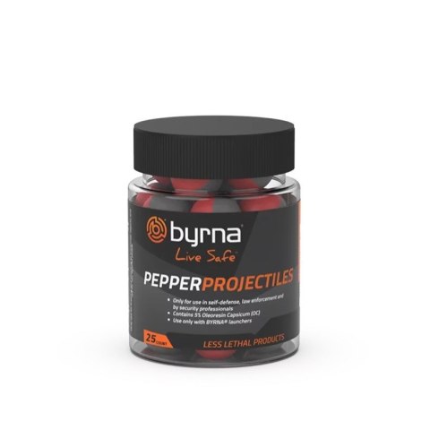Kule pieprzowe BYRNA PEPPER k.68 25 szt do BYRNA (JB68305-1) Kule pieprzowe BYRNA PEPPER k.68 25 szt do BYRNA (JB68305-1)