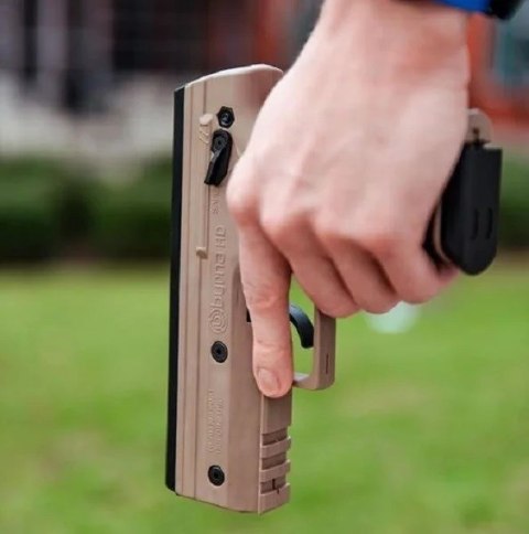 Pistolet na kule gumowe i pieprzowe BYRNA HD TAN kal.68 CO2 8g zestaw Pistolet na kule gumowe i pieprzowe BYRNA HD TAN kal.68 CO2 8g zestaw