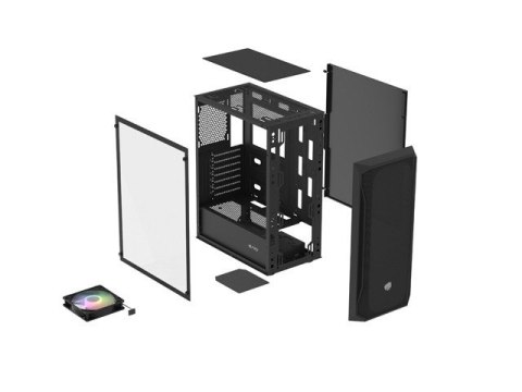 FURY OBUDOWA KOMPUTEROWA FURY SHOBO RGB MIDI TOWER Z OKNEM CZARNA FURY OBUDOWA KOMPUTEROWA FURY SHOBO RGB MIDI TOWER Z OKNEM CZARNA
