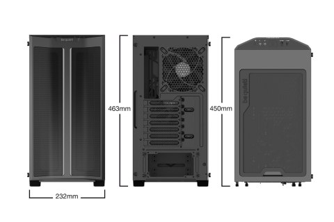 OBUDOWA BE QUIET! PURE BASE 500DX Black OBUDOWA BE QUIET! PURE BASE 500DX Black