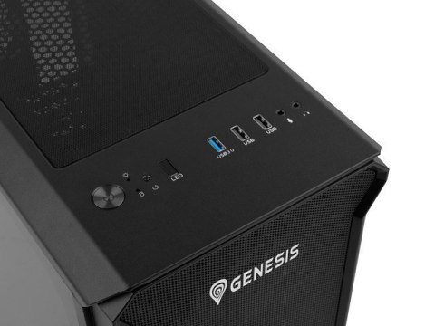 Obudowa NATEC Genesis Irid 503 ARGB NPC-1559 (Micro ATX, Mini ITX; kolor czarny) Obudowa NATEC Genesis Irid 503 ARGB NPC-1559 (Micro ATX, Mini ITX; kolor czarny)