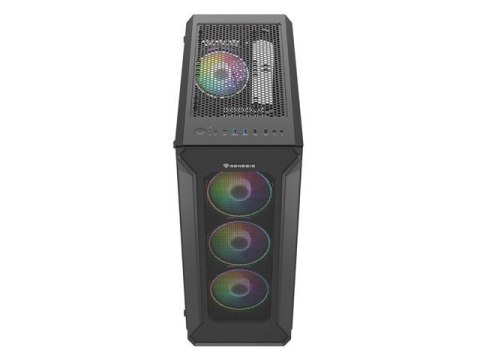 Obudowa NATEC Genesis Irid 505 ARGB NPC-1518 (ATX, Micro ATX, Mini ITX; kolor czarny) Obudowa NATEC Genesis Irid 505 ARGB NPC-1518 (ATX, Micro ATX, Mini ITX; kolor czarny)