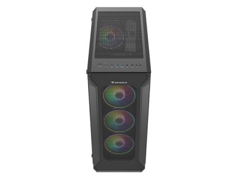 Obudowa NATEC Genesis Irid 505 ARGB NPC-1518 (ATX, Micro ATX, Mini ITX; kolor czarny) Obudowa NATEC Genesis Irid 505 ARGB NPC-1518 (ATX, Micro ATX, Mini ITX; kolor czarny)