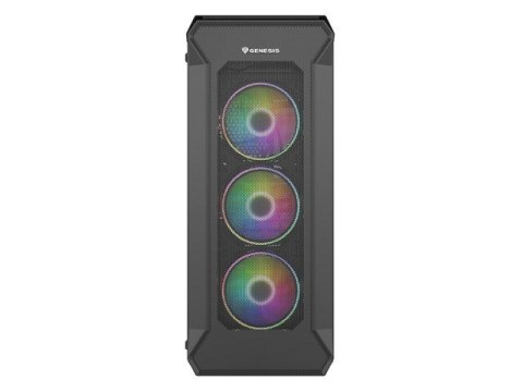 Obudowa NATEC Genesis Irid 505 ARGB NPC-1518 (ATX, Micro ATX, Mini ITX; kolor czarny) Obudowa NATEC Genesis Irid 505 ARGB NPC-1518 (ATX, Micro ATX, Mini ITX; kolor czarny)