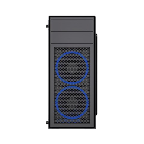 GEMBIRD OBUDOWA FORNAX M100B MIDI-TOWER (2X USB 2.0, 1X USB 3.0, HD AUDIO) , NIEBIESKIE PODŚWIETLENIE,CZARNA GEMBIRD OBUDOWA FORNAX M100B MIDI-TOWER (2X USB 2.0, 1X USB 3.0, HD AUDIO) , NIEBIESKIE PODŚWIETLENIE,CZARNA