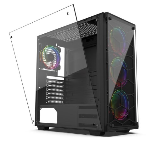 Obudowa KRUX Leda Black Obudowa KRUX Leda Black