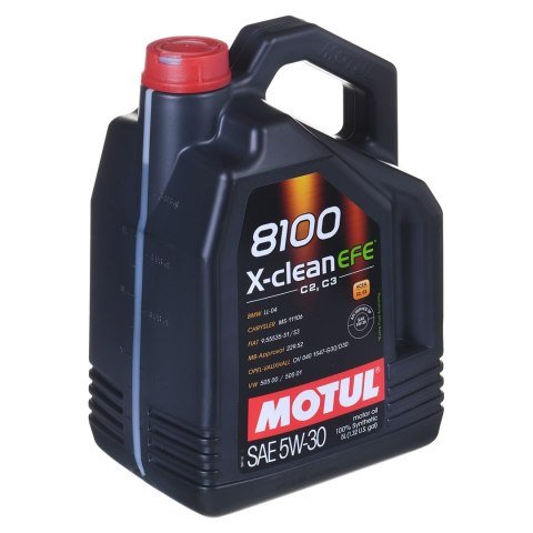 Motul 8100 X-Clean EFE C2/C3 5W30 5L 505.01 + etykieta serwisowa Motul 8100 X-Clean EFE C2/C3 5W30 5L 505.01 + etykieta serwisowa