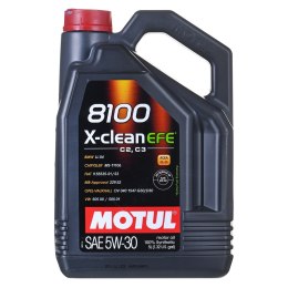 Motul 8100 X-Clean EFE C2/C3 5W30 5L 505.01 + etykieta serwisowa