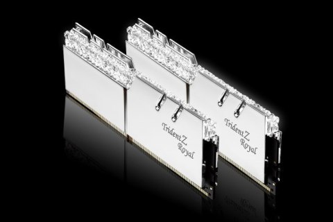 G.SKILL TRIDENTZ ROYAL RGB DDR4 2X16GB 3200MHZ CL16 XMP2 SILVER F4-3200C16D-32GTRS G.SKILL TRIDENTZ ROYAL RGB DDR4 2X16GB 3200MHZ CL16 XMP2 SILVER F4-3200C16D-32GTRS