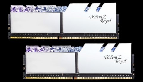 G.SKILL TRIDENTZ ROYAL RGB DDR4 2X16GB 3200MHZ CL16 XMP2 SILVER F4-3200C16D-32GTRS G.SKILL TRIDENTZ ROYAL RGB DDR4 2X16GB 3200MHZ CL16 XMP2 SILVER F4-3200C16D-32GTRS