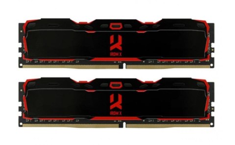 GOODRAM DDR4 16GB PC4-25600 (3200MHz) 16-20-20 DUAL CHANNEL KIT IRDM X BLACK 1024x8 GOODRAM DDR4 16GB PC4-25600 (3200MHz) 16-20-20 DUAL CHANNEL KIT IRDM X BLACK 1024x8