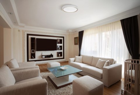 Nowoczesny plafon sufitowy LED Activejet VERDI W/G Biało - Złoty 23W Nowoczesny plafon sufitowy LED Activejet VERDI W/G Biało - Złoty 23W