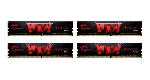 Zestaw pamięci G.SKILL Aegis F4-3200C16Q-32GIS (DDR4 DIMM; 4 x 8 GB; 3200 MHz; CL16) Zestaw pamięci G.SKILL Aegis F4-3200C16Q-32GIS (DDR4 DIMM; 4 x 8 GB; 3200 MHz; CL16)