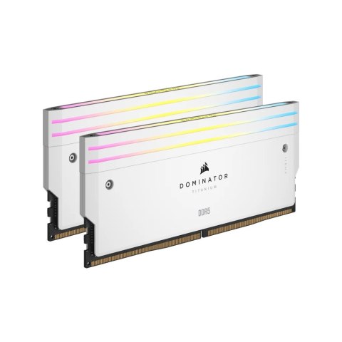 Pamięć DDR5 Corsair DOMINATOR TITANIUM RGB 48GB (2x24 GB) WHITE 7000 MT/s CL36 Intel XMP Pamięć DDR5 Corsair DOMINATOR TITANIUM RGB 48GB (2x24 GB) WHITE 7000 MT/s CL36 Intel XMP