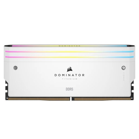 Pamięć DDR5 Corsair DOMINATOR TITANIUM RGB 48GB (2x24 GB) WHITE 7000 MT/s CL36 Intel XMP Pamięć DDR5 Corsair DOMINATOR TITANIUM RGB 48GB (2x24 GB) WHITE 7000 MT/s CL36 Intel XMP