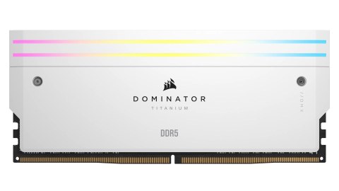 Pamięć DDR5 Corsair DOMINATOR TITANIUM RGB 64GB (2x32 GB) WHITE 6600 MT/s CL32 Intel XMP Pamięć DDR5 Corsair DOMINATOR TITANIUM RGB 64GB (2x32 GB) WHITE 6600 MT/s CL32 Intel XMP