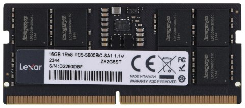 Pamięć Lexar 16GB DDR5 5600 SODIMM CL46 Pamięć Lexar 16GB DDR5 5600 SODIMM CL46