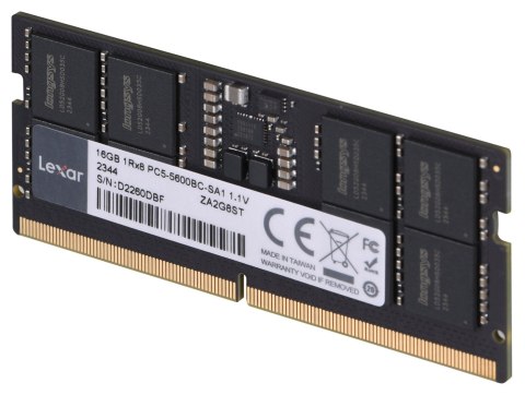Pamięć Lexar 16GB DDR5 5600 SODIMM CL46 Pamięć Lexar 16GB DDR5 5600 SODIMM CL46