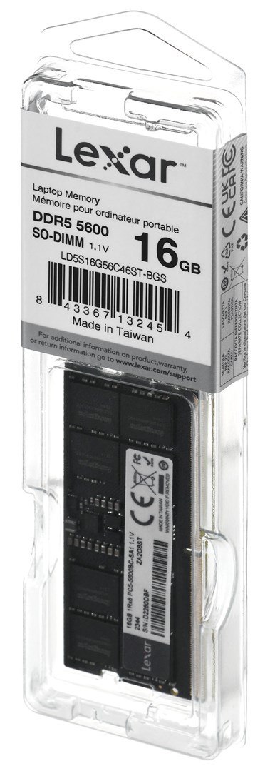 Pamięć Lexar 16GB DDR5 5600 SODIMM CL46 Pamięć Lexar 16GB DDR5 5600 SODIMM CL46