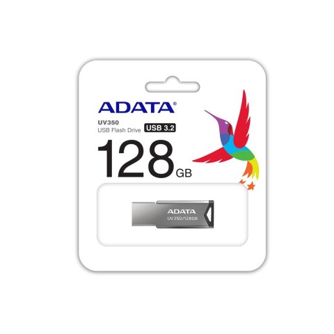 ADATA FLASHDRIVE UV350 128GB USB3.1 Metallic ADATA FLASHDRIVE UV350 128GB USB3.1 Metallic