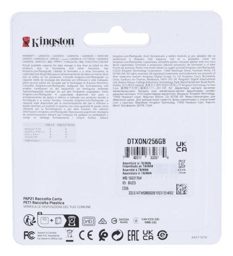 KINGSTON FLASH 256GB USB3.2 DataTraveler Exodia Onyx KINGSTON FLASH 256GB USB3.2 DataTraveler Exodia Onyx