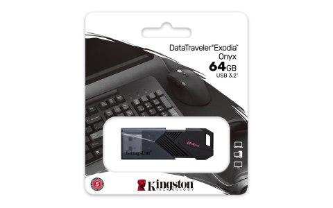 KINGSTON FLASH 64GB USB3.2 DataTraveler Exodia Onyx KINGSTON FLASH 64GB USB3.2 DataTraveler Exodia Onyx