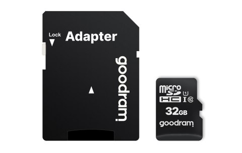 Karta pamięci GoodRam M1AA-0320R12 (32GB; Class 10; + adapter) Karta pamięci GoodRam M1AA-0320R12 (32GB; Class 10; + adapter)