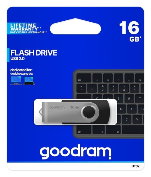 Pendrive GoodRam Twister UTS2-0160K0R11 (16GB; USB 2.0; kolor czarny) Pendrive GoodRam Twister UTS2-0160K0R11 (16GB; USB 2.0; kolor czarny)