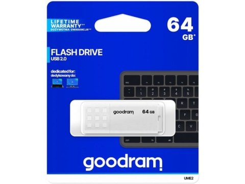 Pendrive GoodRam UME2 UME2-0640W0R11 (64GB; USB 2.0; kolor biały) Pendrive GoodRam UME2 UME2-0640W0R11 (64GB; USB 2.0; kolor biały)