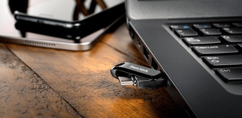 Pendrive SanDisk Ultra Dual GO SDDDC3-064G-G46 (64GB; USB 3.0, USB-C; kolor czarny) Pendrive SanDisk Ultra Dual GO SDDDC3-064G-G46 (64GB; USB 3.0, USB-C; kolor czarny)