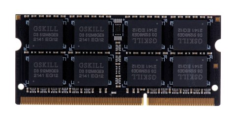 G.SKILL SO-DIMM DDR3 8GB 1333MHZ CL9 1,5V F3-1333C9S-8GSA G.SKILL SO-DIMM DDR3 8GB 1333MHZ CL9 1,5V F3-1333C9S-8GSA