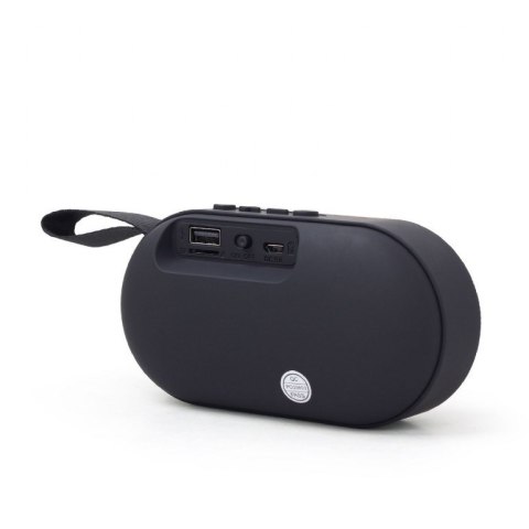 GEMBIRD MOBILNY GŁOŚNIK BLUETOOTH Z WBUDOWANYM MIKROFONEM 3W, MICRO SD, USB, CZARNY GEMBIRD MOBILNY GŁOŚNIK BLUETOOTH Z WBUDOWANYM MIKROFONEM 3W, MICRO SD, USB, CZARNY