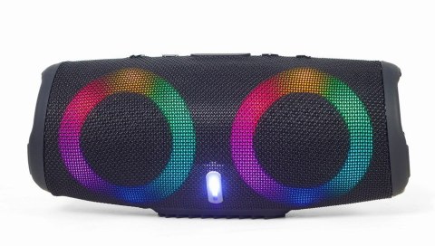 GEMBIRD PRZENOŚNY GŁOŚNIK BLUETOOTH LED RMS 2X 5W, WBUDOWANY MIKROFON, KOLOR CZARNY, USB, AUX, MICROSD GEMBIRD PRZENOŚNY GŁOŚNIK BLUETOOTH LED RMS 2X 5W, WBUDOWANY MIKROFON, KOLOR CZARNY, USB, AUX, MICROSD