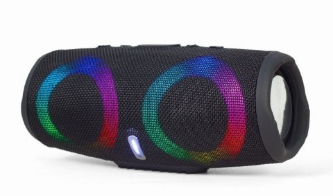 GEMBIRD PRZENOŚNY GŁOŚNIK BLUETOOTH LED RMS 2X 5W, WBUDOWANY MIKROFON, KOLOR CZARNY, USB, AUX, MICROSD GEMBIRD PRZENOŚNY GŁOŚNIK BLUETOOTH LED RMS 2X 5W, WBUDOWANY MIKROFON, KOLOR CZARNY, USB, AUX, MICROSD