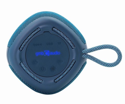 GEMBIRD PRZENOŚNY GŁOŚNIK BLUETOOTH LED SPK-BT-LED-03-B RMS 2X 5W, WBUDOWANY MIKROFON, KOLOR NIEBIESKI, USB, AUX, MICROSD GEMBIRD PRZENOŚNY GŁOŚNIK BLUETOOTH LED SPK-BT-LED-03-B RMS 2X 5W, WBUDOWANY MIKROFON, KOLOR NIEBIESKI, USB, AUX, MICROSD