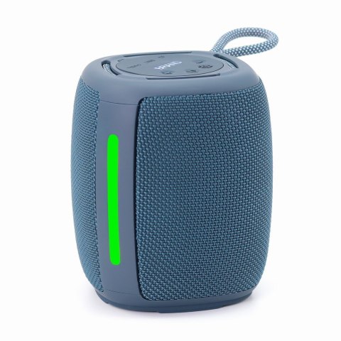 GEMBIRD PRZENOŚNY GŁOŚNIK BLUETOOTH LED SPK-BT-LED-03-B RMS 2X 5W, WBUDOWANY MIKROFON, KOLOR NIEBIESKI, USB, AUX, MICROSD GEMBIRD PRZENOŚNY GŁOŚNIK BLUETOOTH LED SPK-BT-LED-03-B RMS 2X 5W, WBUDOWANY MIKROFON, KOLOR NIEBIESKI, USB, AUX, MICROSD