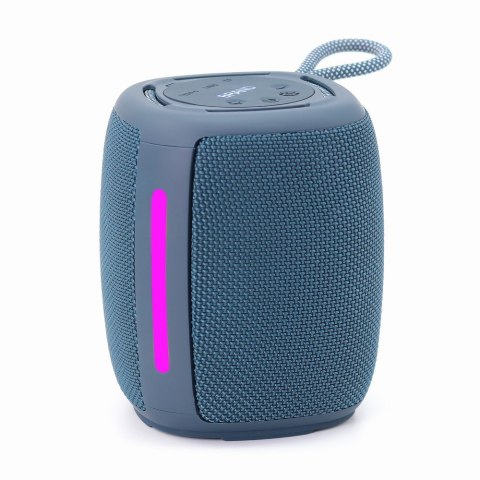 GEMBIRD PRZENOŚNY GŁOŚNIK BLUETOOTH LED SPK-BT-LED-03-B RMS 2X 5W, WBUDOWANY MIKROFON, KOLOR NIEBIESKI, USB, AUX, MICROSD GEMBIRD PRZENOŚNY GŁOŚNIK BLUETOOTH LED SPK-BT-LED-03-B RMS 2X 5W, WBUDOWANY MIKROFON, KOLOR NIEBIESKI, USB, AUX, MICROSD