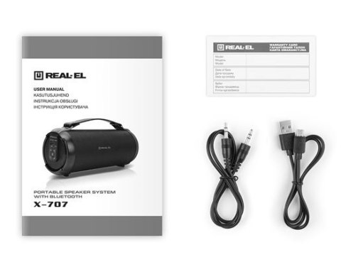 Głośnik przenośny X-707 black Głośnik przenośny X-707 black