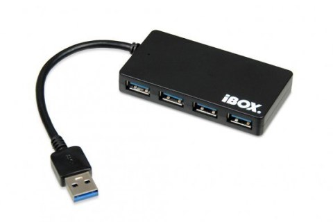 Hub IBOX USB 3.0 CZARNY 4-PORTY, SLIM IUH3F56 (4x USB 3.0; kolor czarny) Hub IBOX USB 3.0 CZARNY 4-PORTY, SLIM IUH3F56 (4x USB 3.0; kolor czarny)