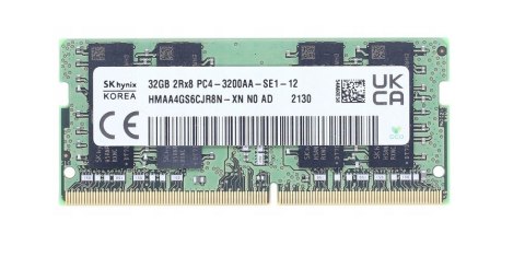 Hynix SO-DIMM 32GB DDR4 2Rx8 200MHz PC4-25600 HMAA4GS6CJR8N-XN Hynix SO-DIMM 32GB DDR4 2Rx8 200MHz PC4-25600 HMAA4GS6CJR8N-XN