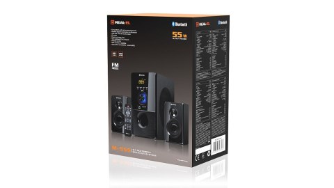 Zestaw głośników 2.1 REAL-EL M-555 (czarne) Zestaw głośników 2.1 REAL-EL M-555 (czarne)