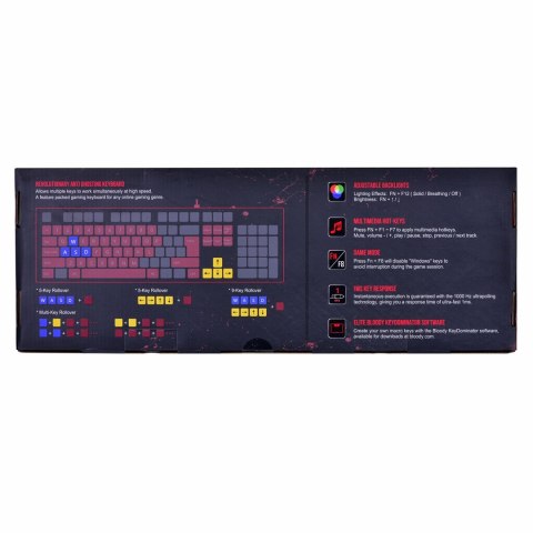 A4TECH KLAWIATURA PRZEWODOWA BLOODY B140N A4TKLA47114 A4TECH KLAWIATURA PRZEWODOWA BLOODY B140N A4TKLA47114