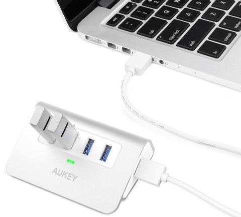 AUKEY CB-H5 HUB USB-C SLIM ALUMINIUM 4XUSB 3.0 AUKEY CB-H5 HUB USB-C SLIM ALUMINIUM 4XUSB 3.0