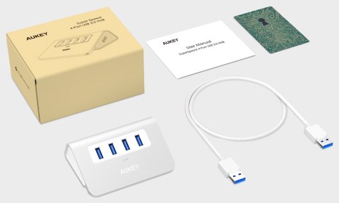 AUKEY CB-H5 HUB USB-C SLIM ALUMINIUM 4XUSB 3.0 AUKEY CB-H5 HUB USB-C SLIM ALUMINIUM 4XUSB 3.0