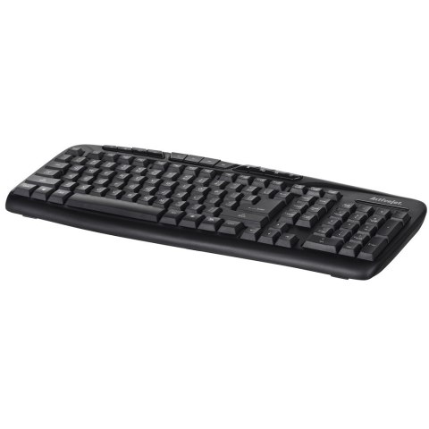 Activejet K-3113 Klawiatura przewodowa membranowa (USB 2.0; (US); kolor czarny) 432 x 174 x 24 mm Activejet K-3113 Klawiatura przewodowa membranowa (USB 2.0; (US); kolor czarny) 432 x 174 x 24 mm