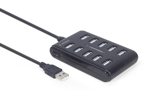 GEMBIRD HUB USB 2.0 10-PORTOWY, CZARNY GEMBIRD HUB USB 2.0 10-PORTOWY, CZARNY