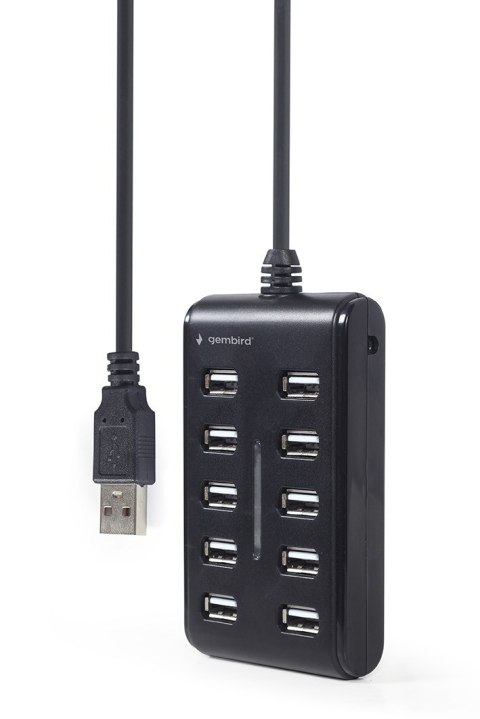 GEMBIRD HUB USB 2.0 10-PORTOWY, CZARNY GEMBIRD HUB USB 2.0 10-PORTOWY, CZARNY