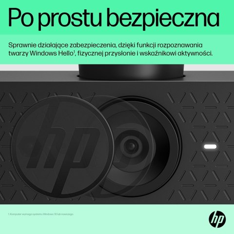 Kamera internetowa HP 620 Full HD USB czarna 6Y7L2AA Kamera internetowa HP 620 Full HD USB czarna 6Y7L2AA